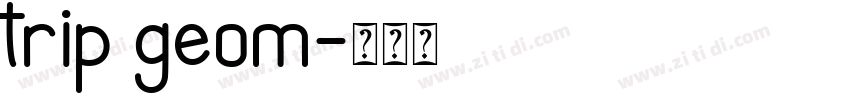 trip geom字体转换
